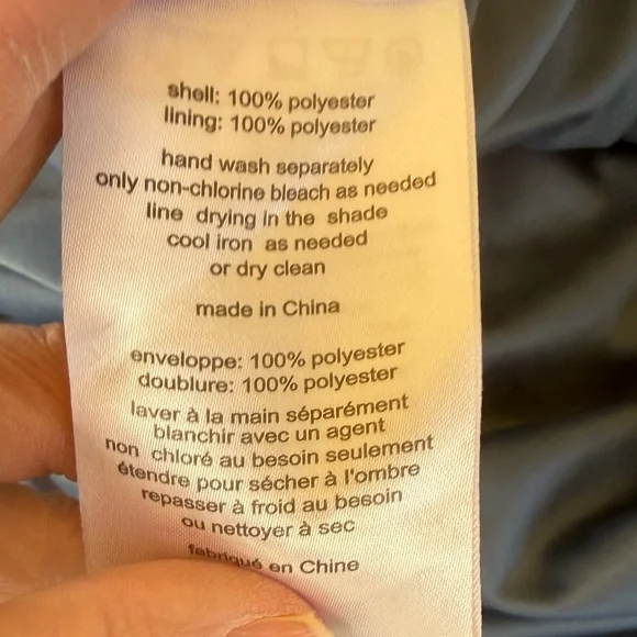 Celebrate DB Studio Flutter Sleeve Georgette Wrap Slate Blue MOB Maxi Dress 10 - Picture 7 of 10